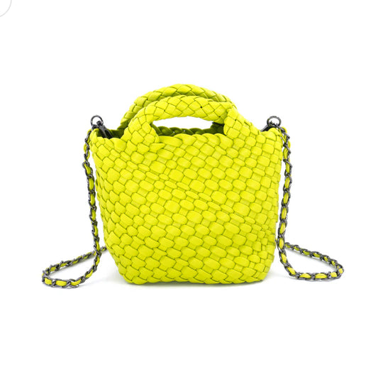 Woven Leather Mini Bag