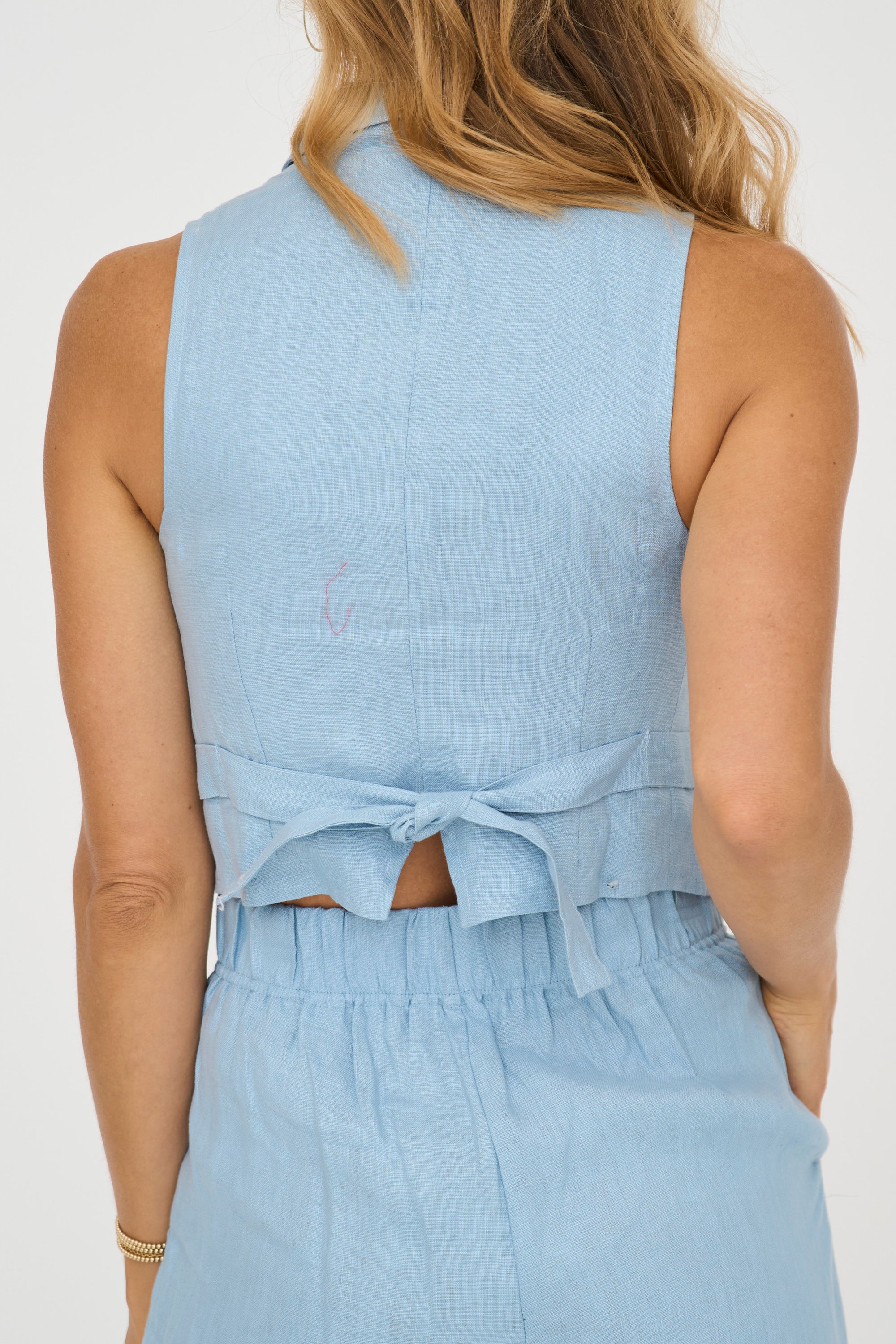 Carrie Linen Mini Vest