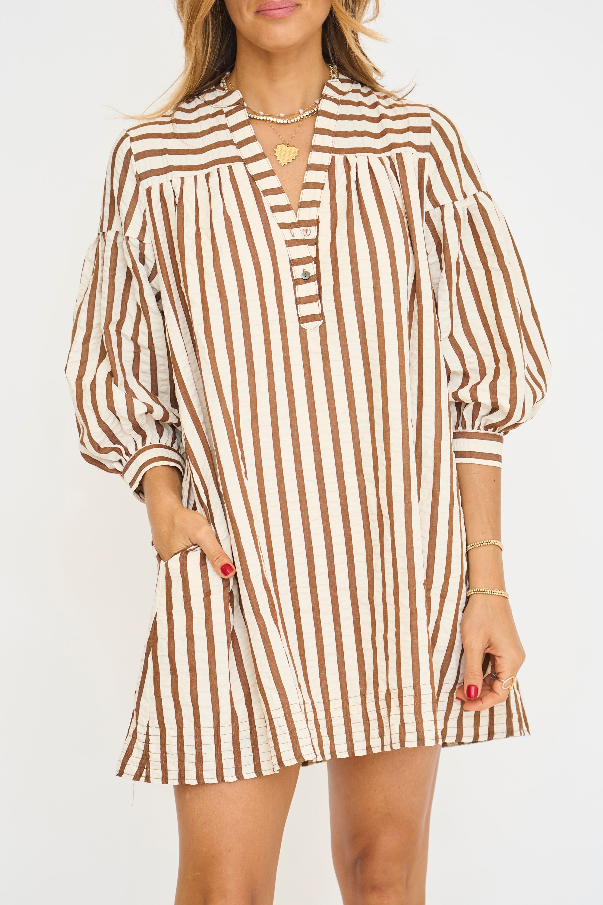 Kacey Stripe Mini Dress