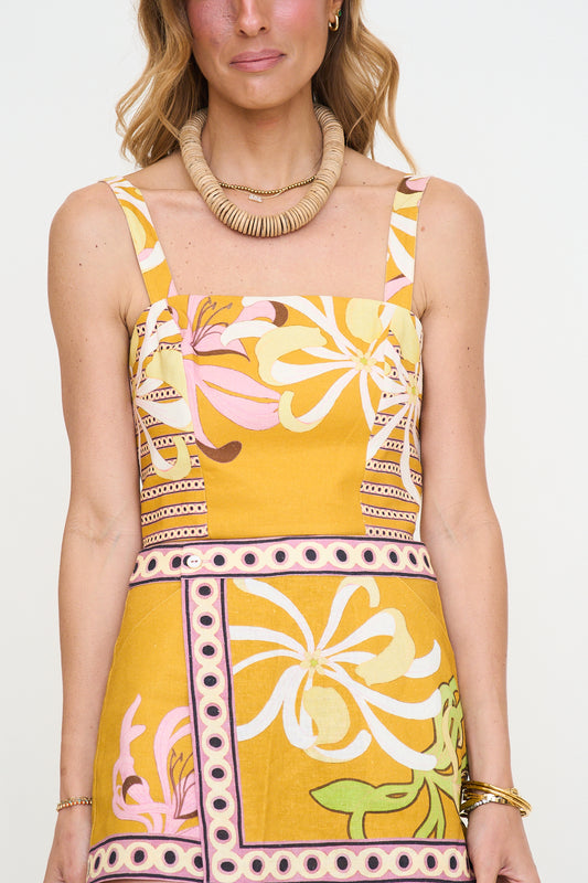 Loren Floral Print Crop Top