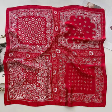 Patricia Patchwork Satin Bandana