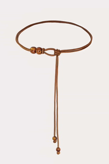 Beaded Tie Belt