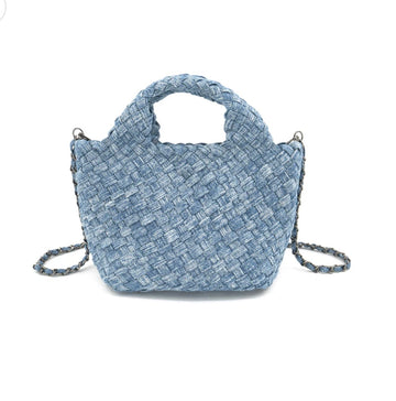 Woven Leather Mini Bag