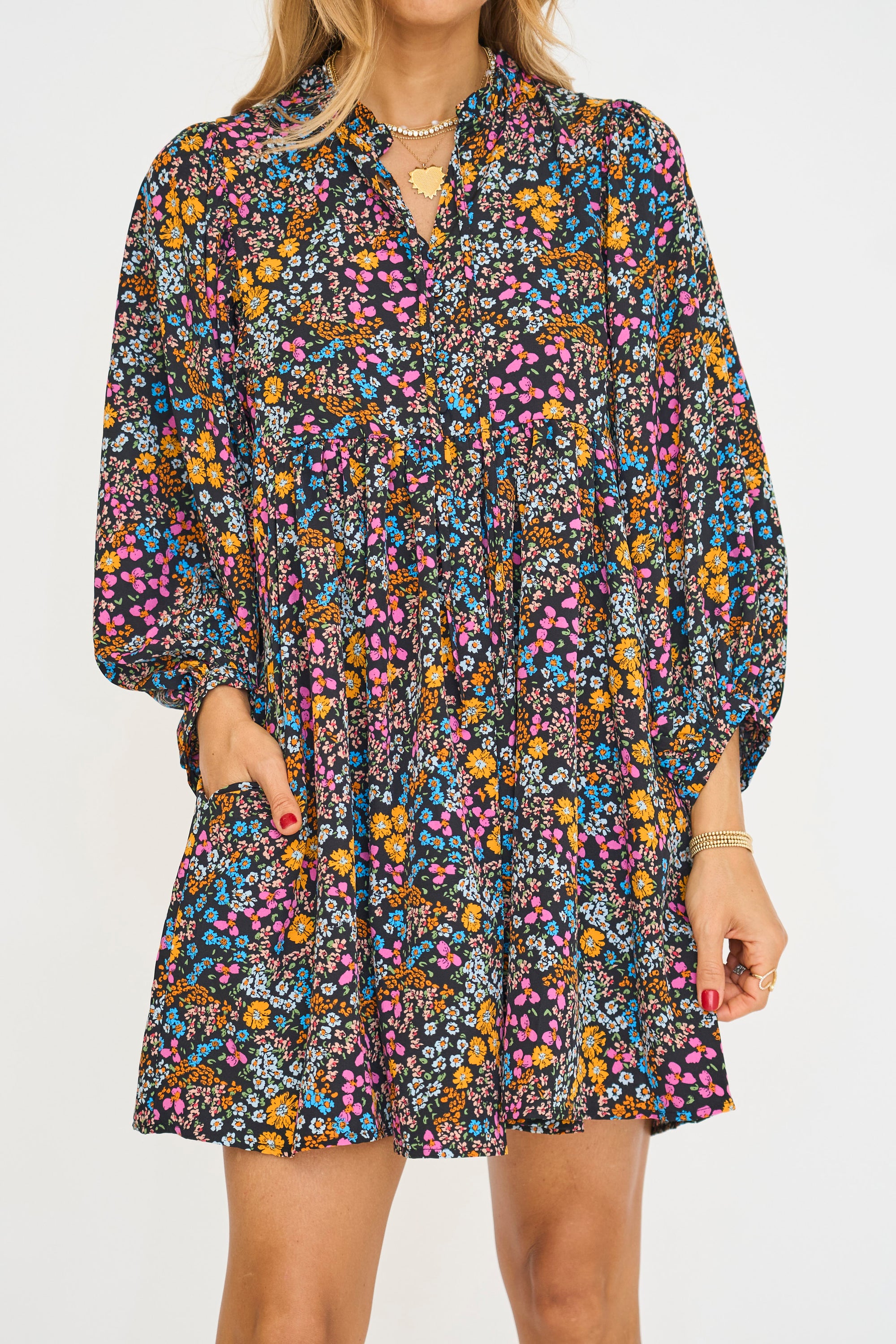 Maggie Floral Voluminous Dress