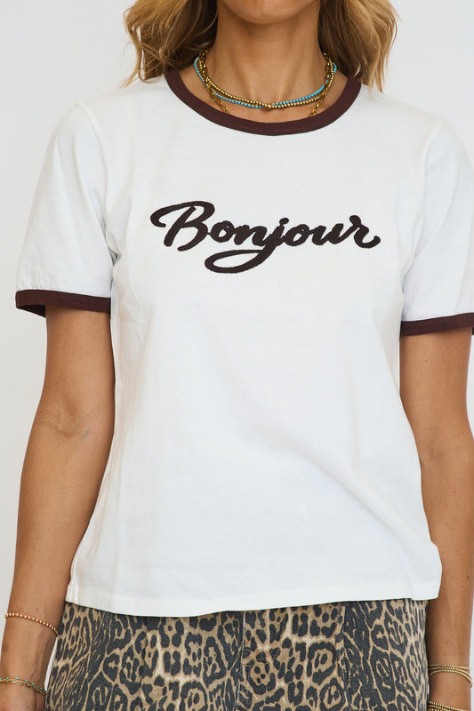 Bonjour Contrast Ringer Tee