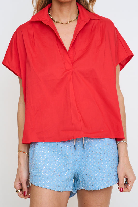 Signature Collar Top