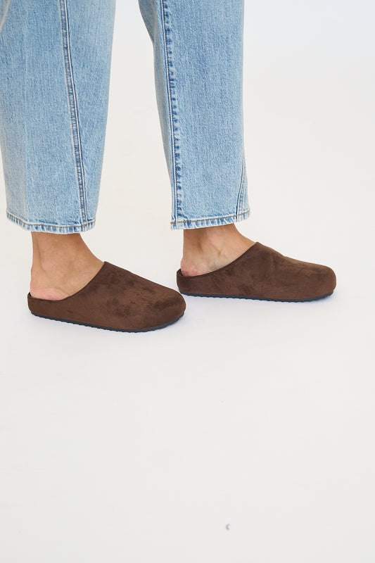 Suede Clogs