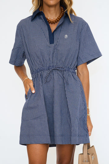 Aeeurra Checkered Cotton Minidress