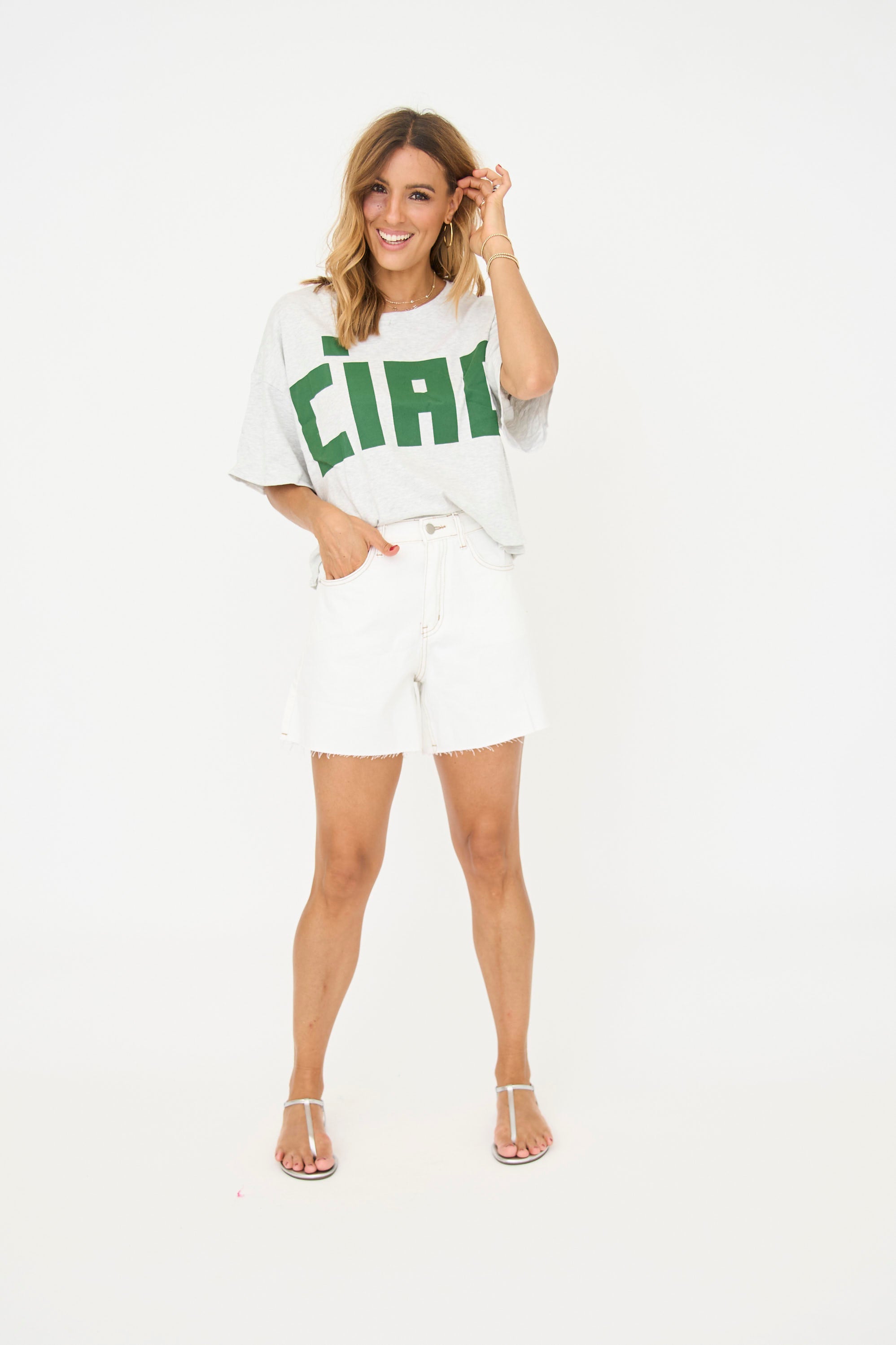 Ciao Jersey Cropped Tee