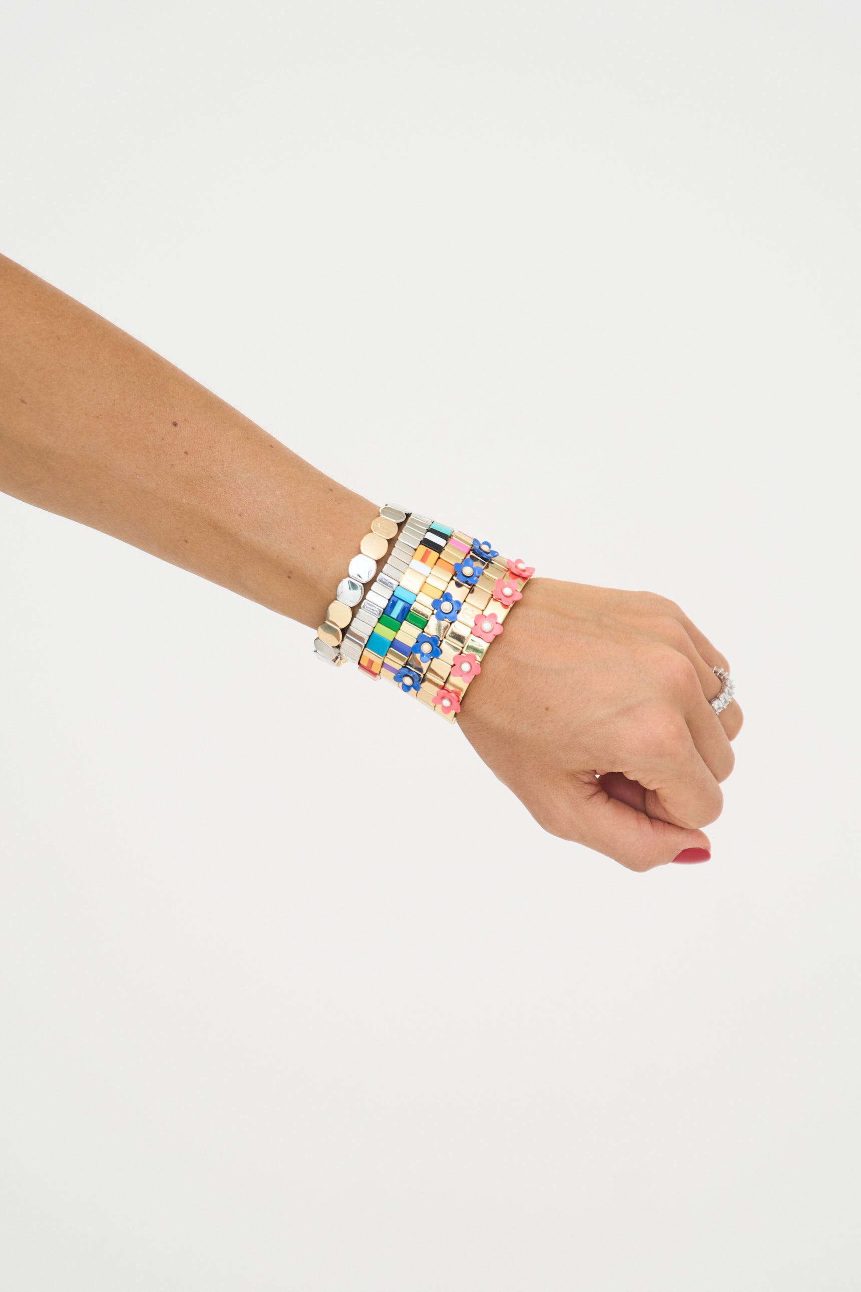 Tile Bead Bracelet