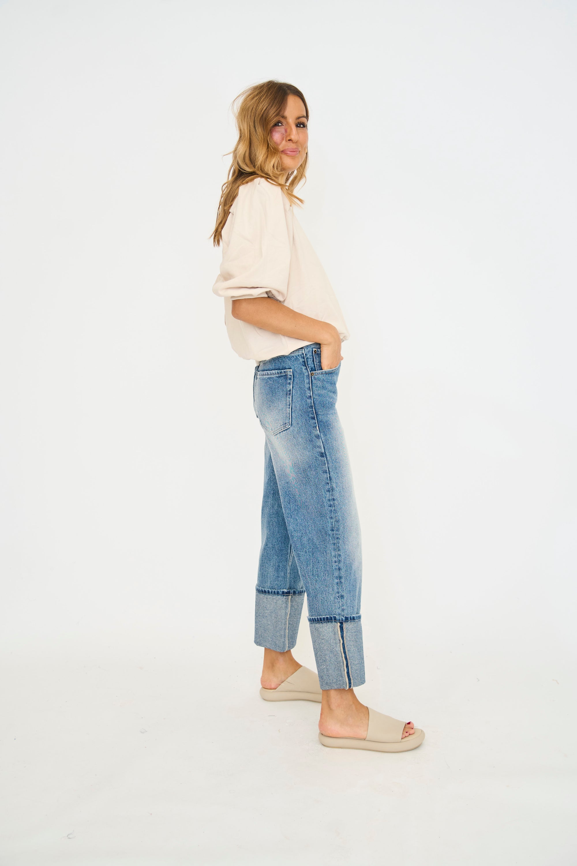 Tayler Cuffed Denim