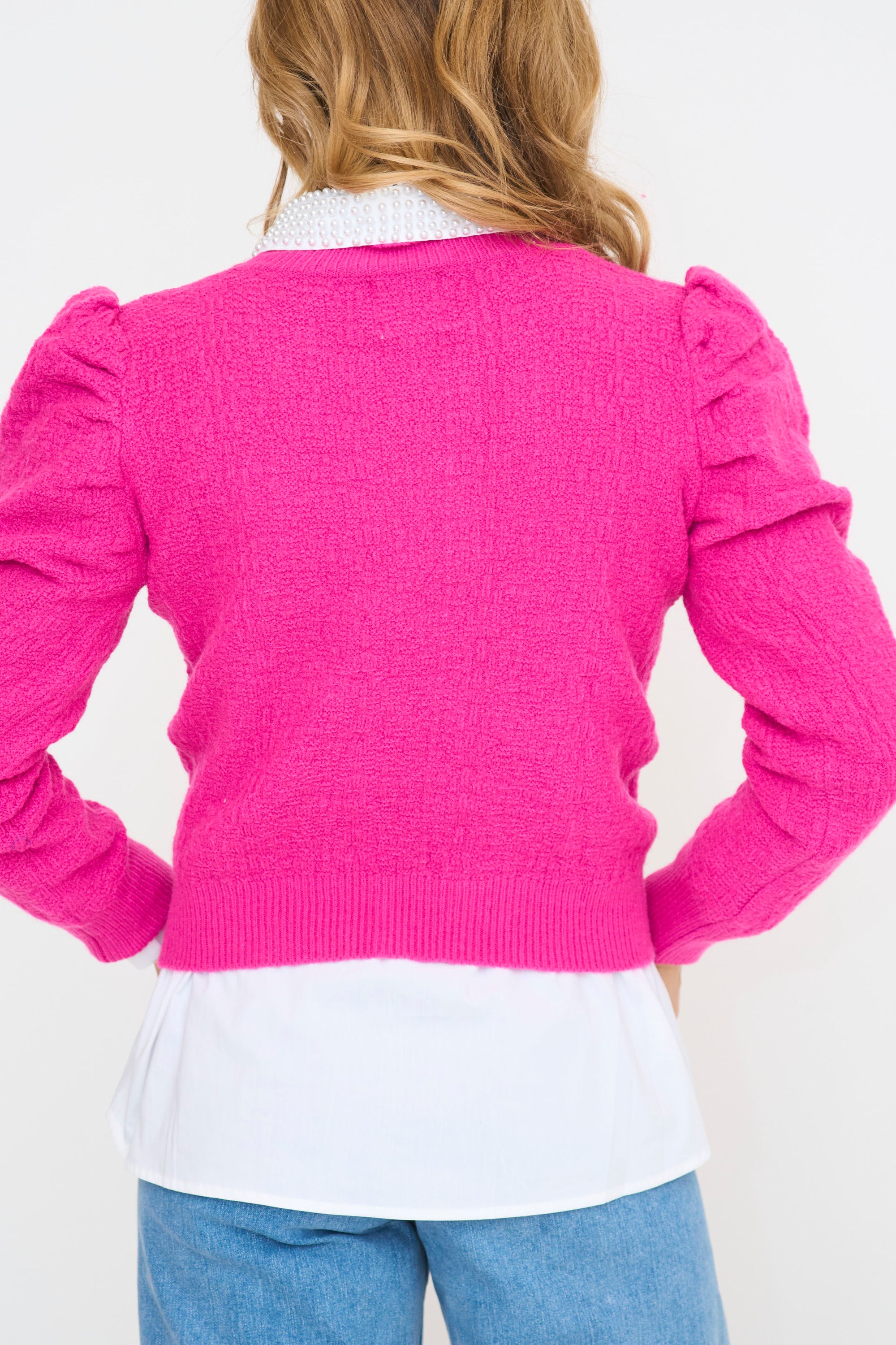 Structured Puff Sleeve Sweater