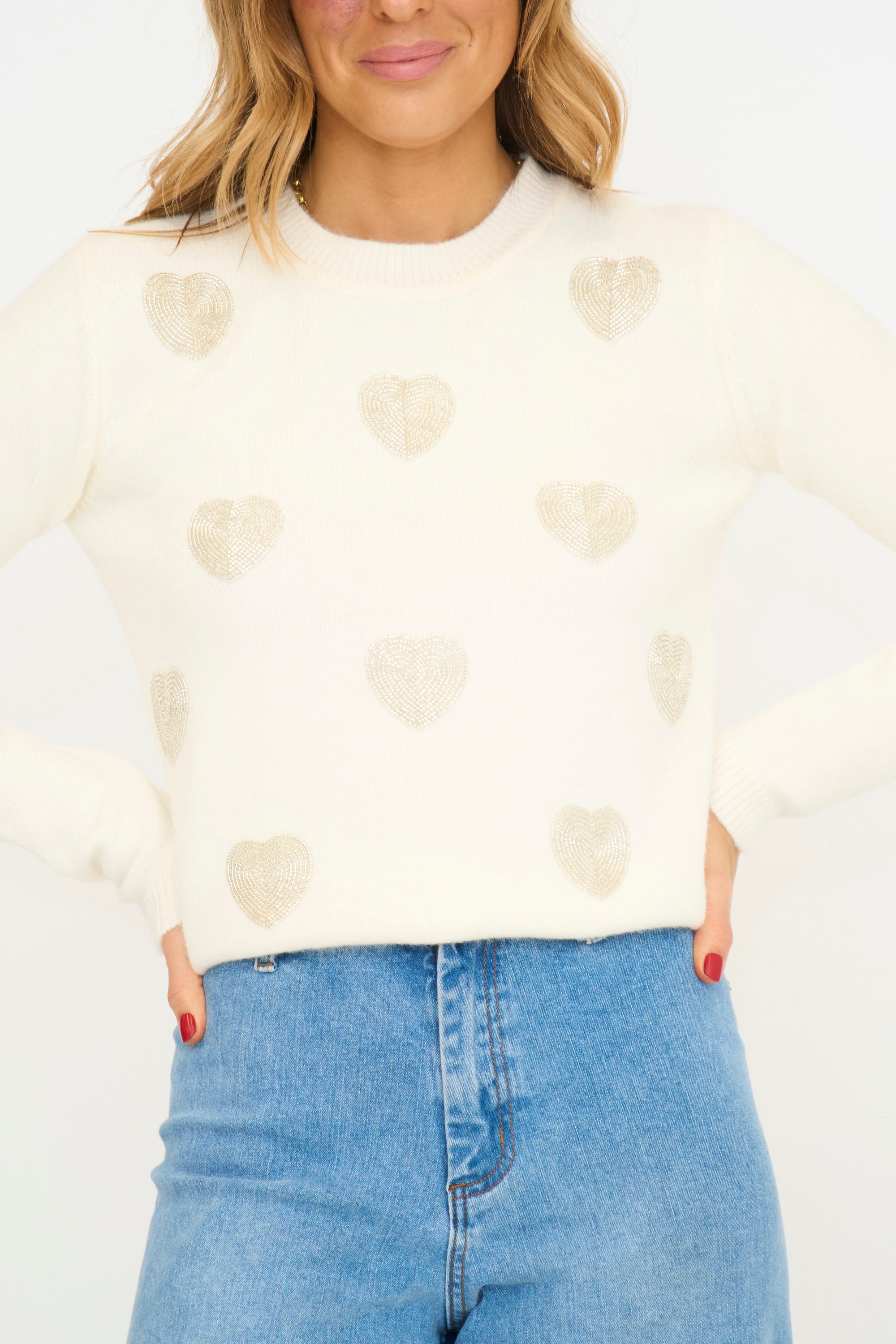 Silver Heart Knit