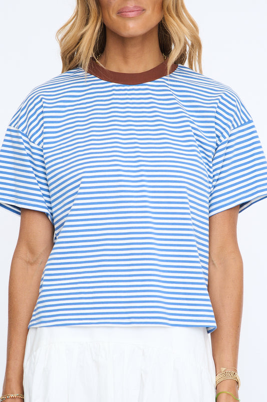 Contrast Neck Band Tee