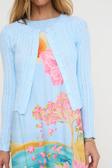 Lightweight Pointelle Cardigan