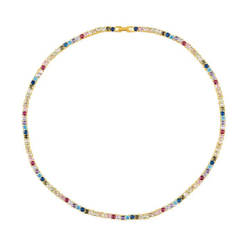 Rainbow Tennis Necklace