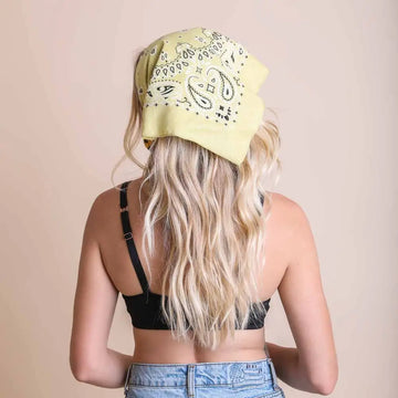 Lemon Muted Color Bandana