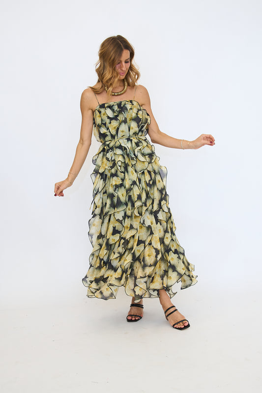 Irina Ruffled Maxi Dress