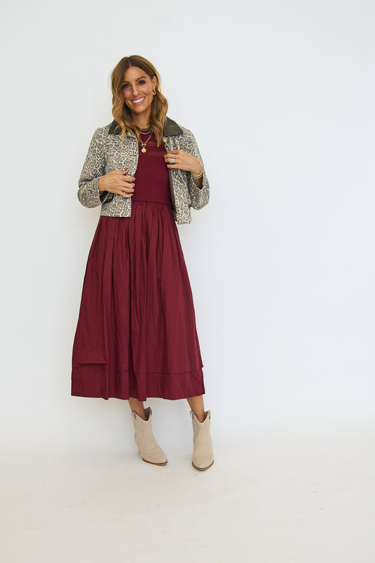 Leopard Button-Down Jacket