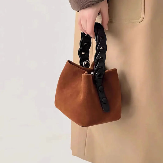 Woven Vintage Deerskin Bag
