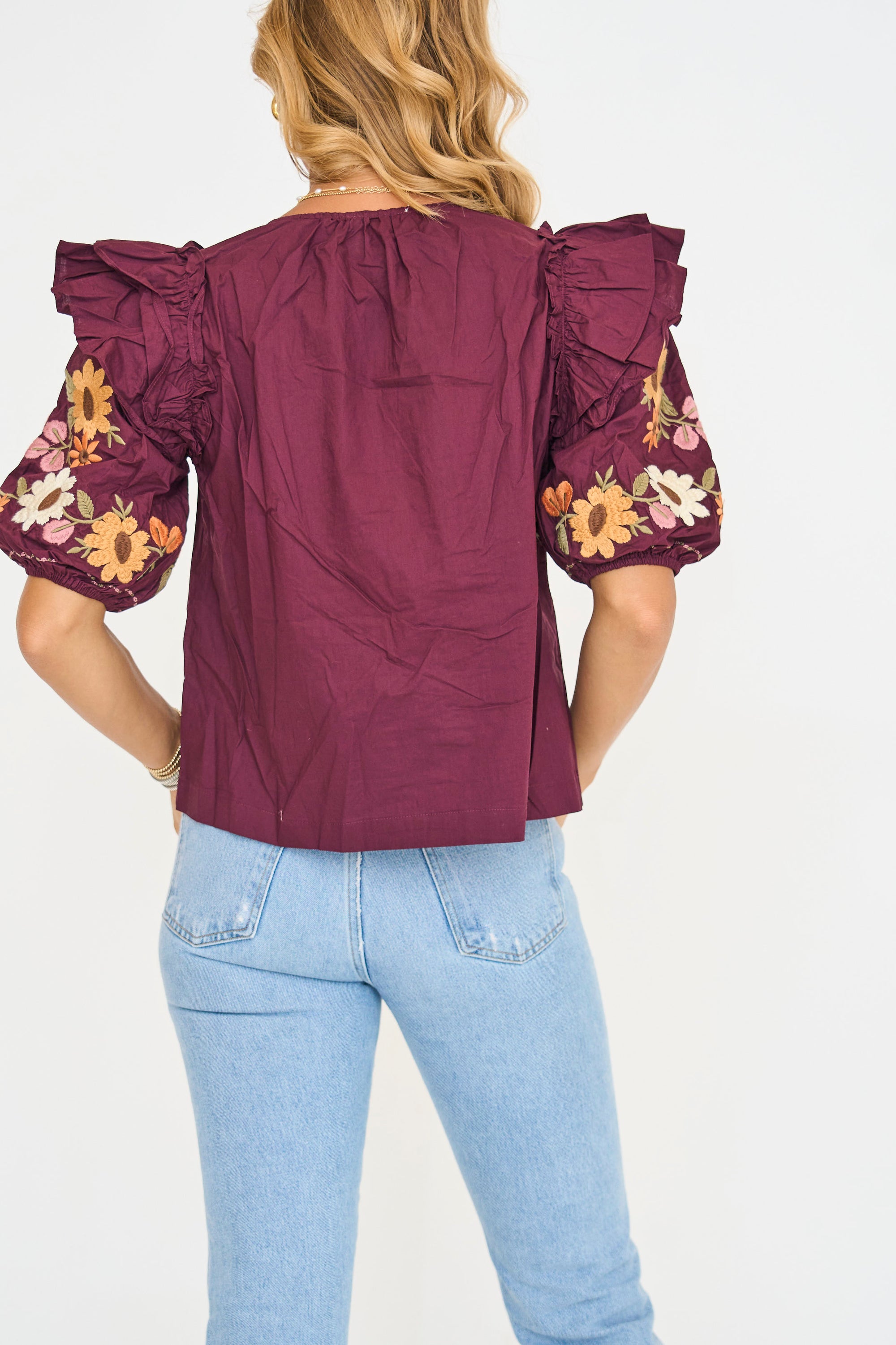 Aubrey Embroidered Top