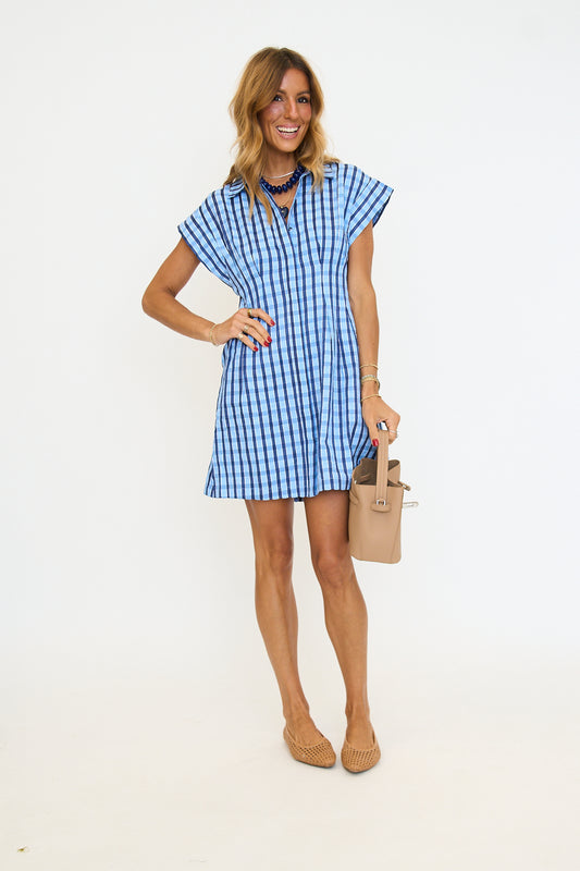 Charleston Checkered Pattern Dress