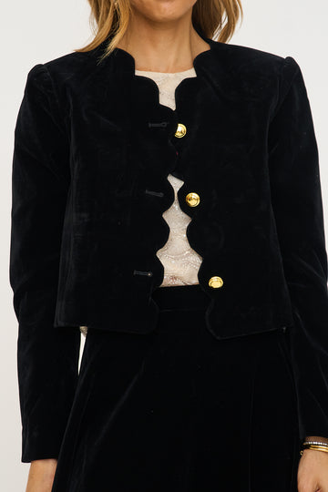 Velvet Scallop Jacket