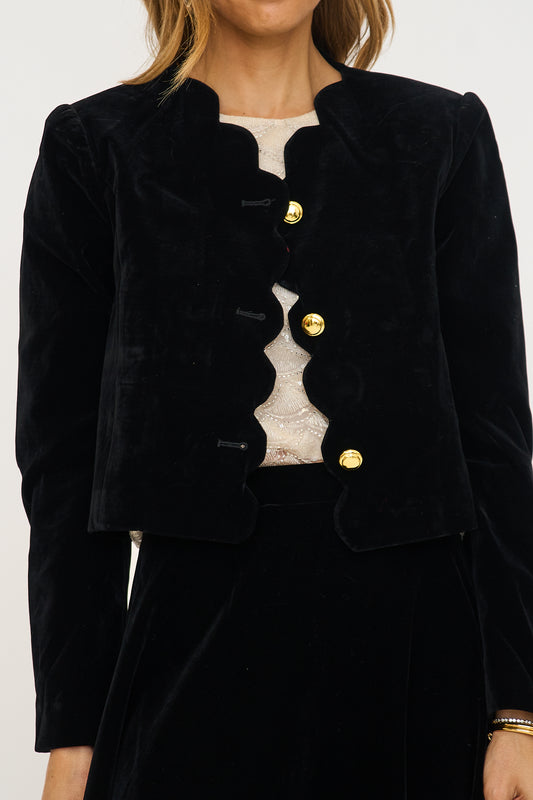 Velvet Scallop Jacket