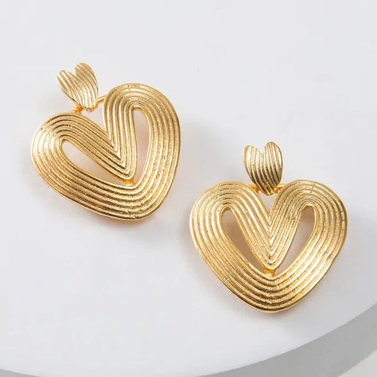 Golden Palmier Earrings
