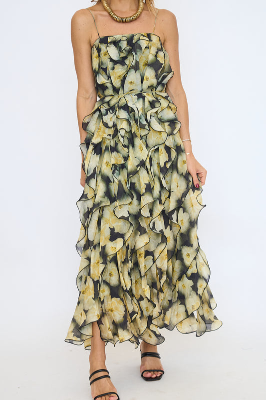Irina Ruffled Maxi Dress