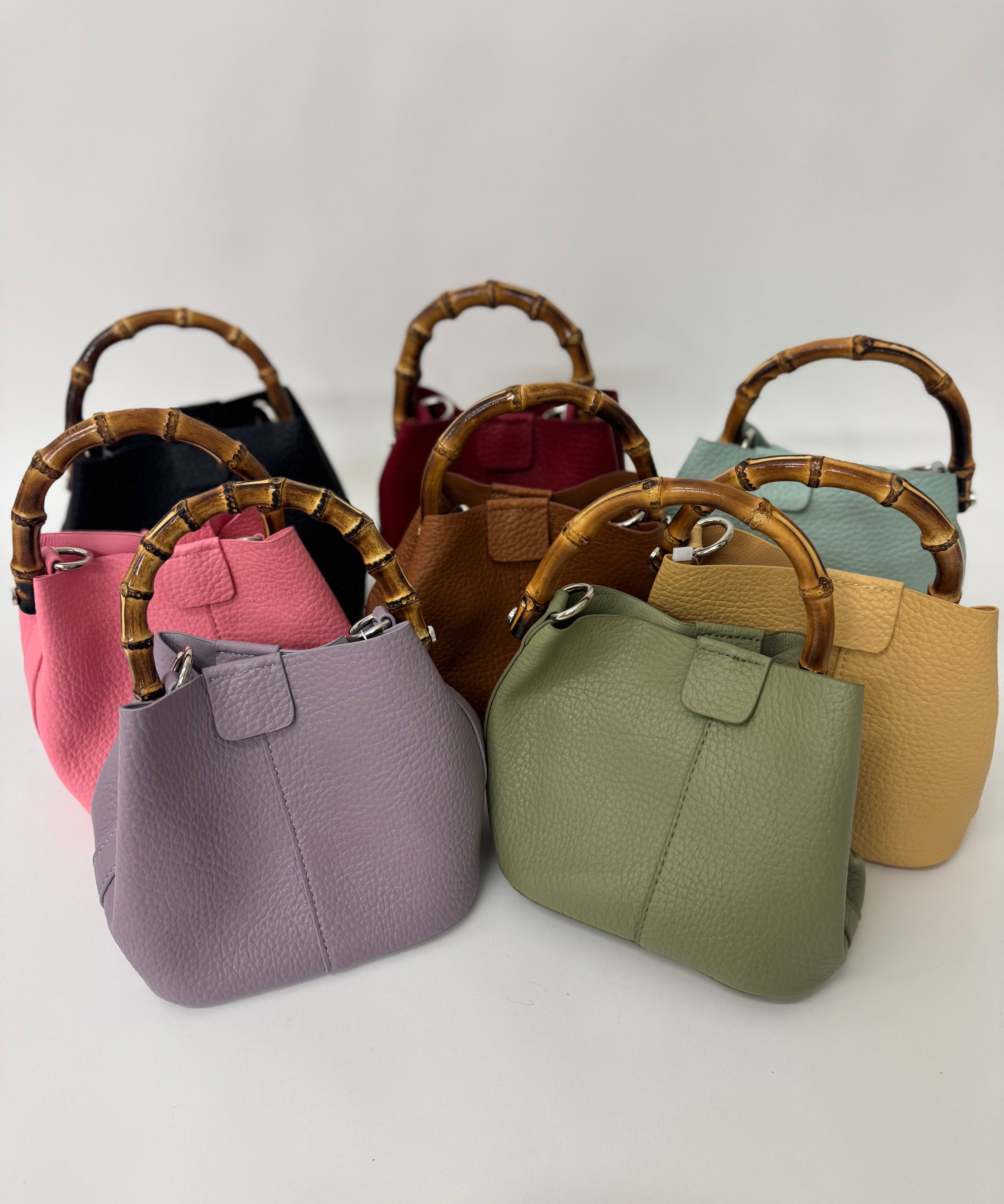 Bamboo Top Handle Crossbody Bag – Lady Hart