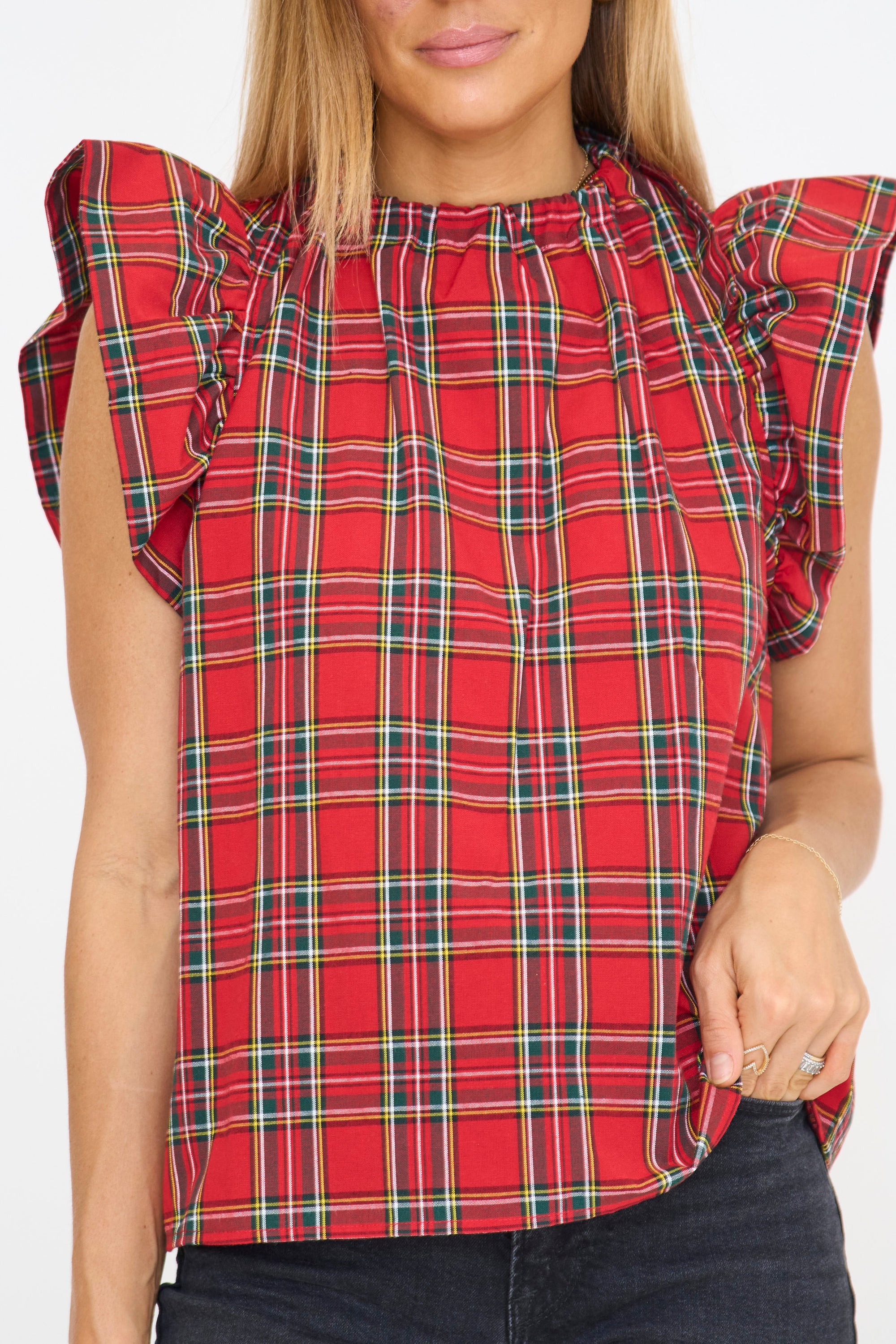 Tartan Tie Top