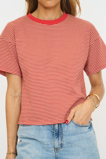 Tomato Stripe Tee