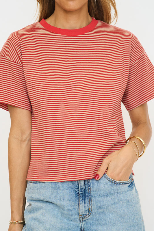 Tomato Stripe Tee