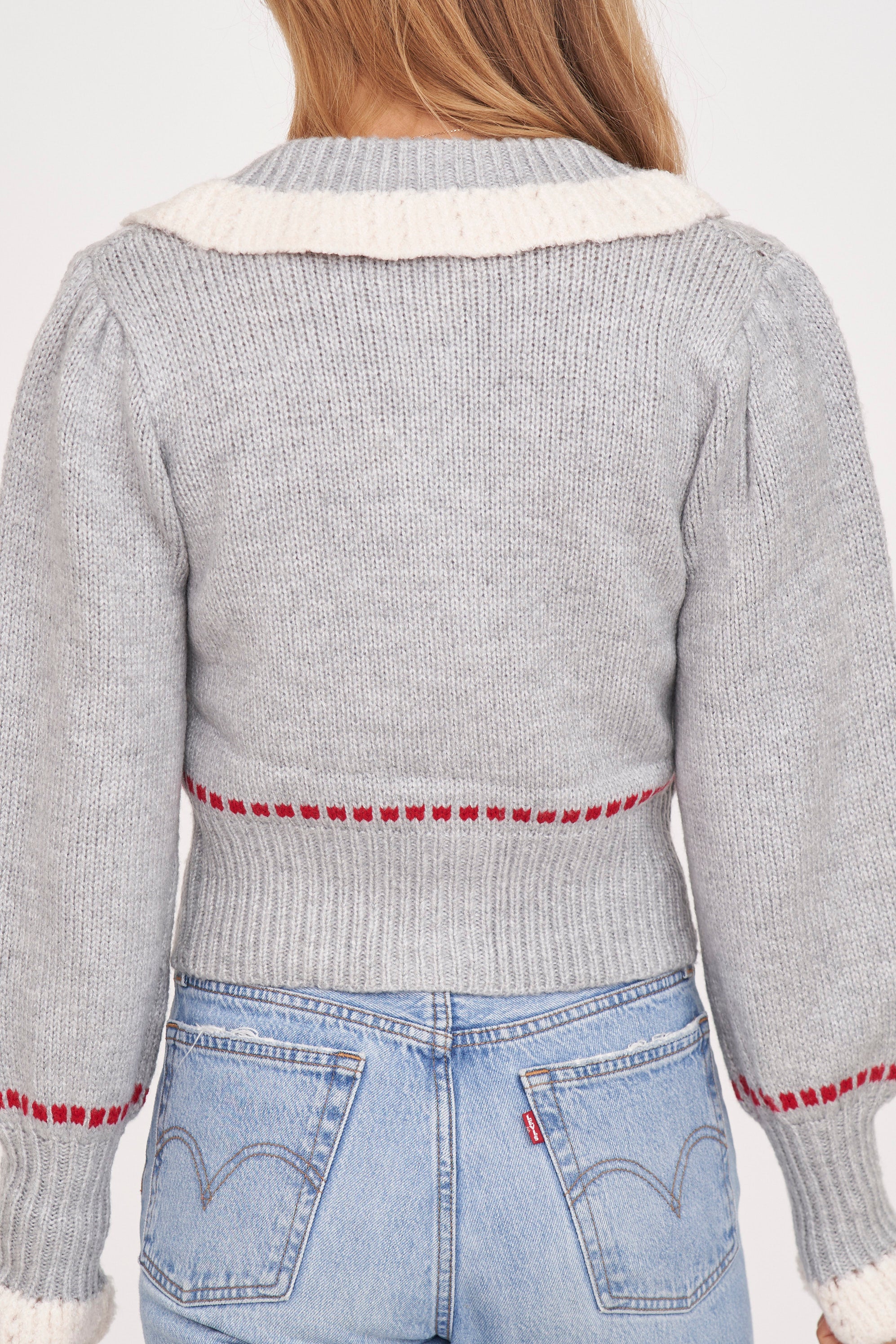 Embroidery Detail Sweater Cardigan