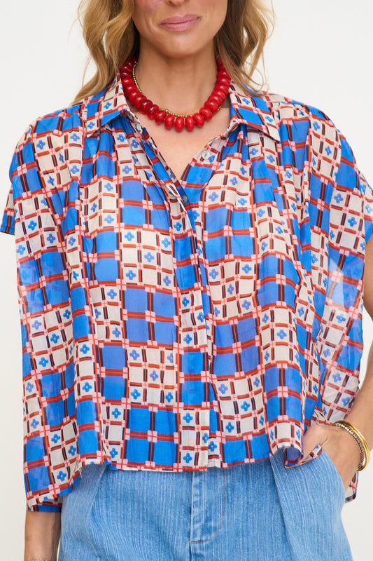 Chrysocolle Blue Shirt