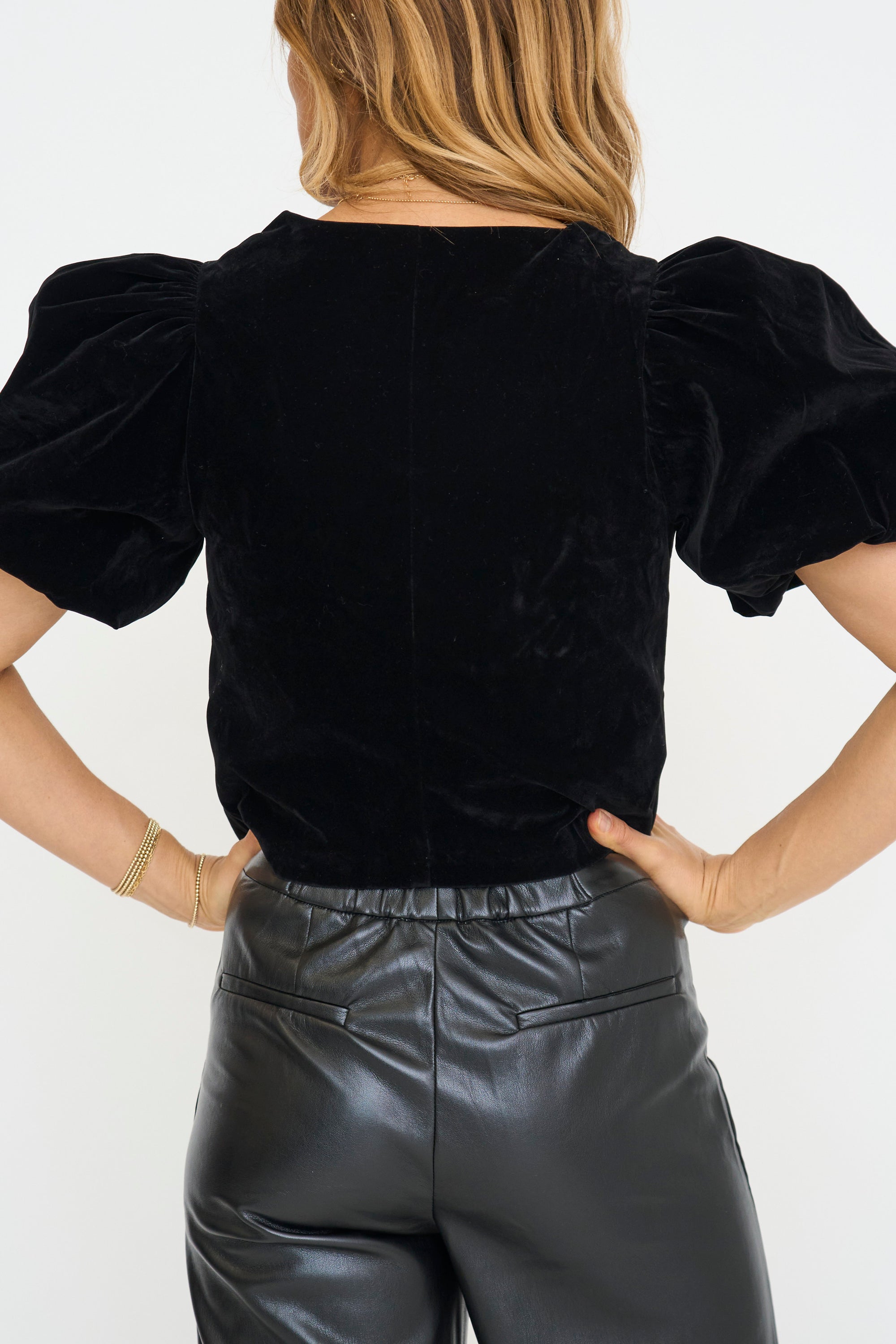 Carmin Velvet Blouse