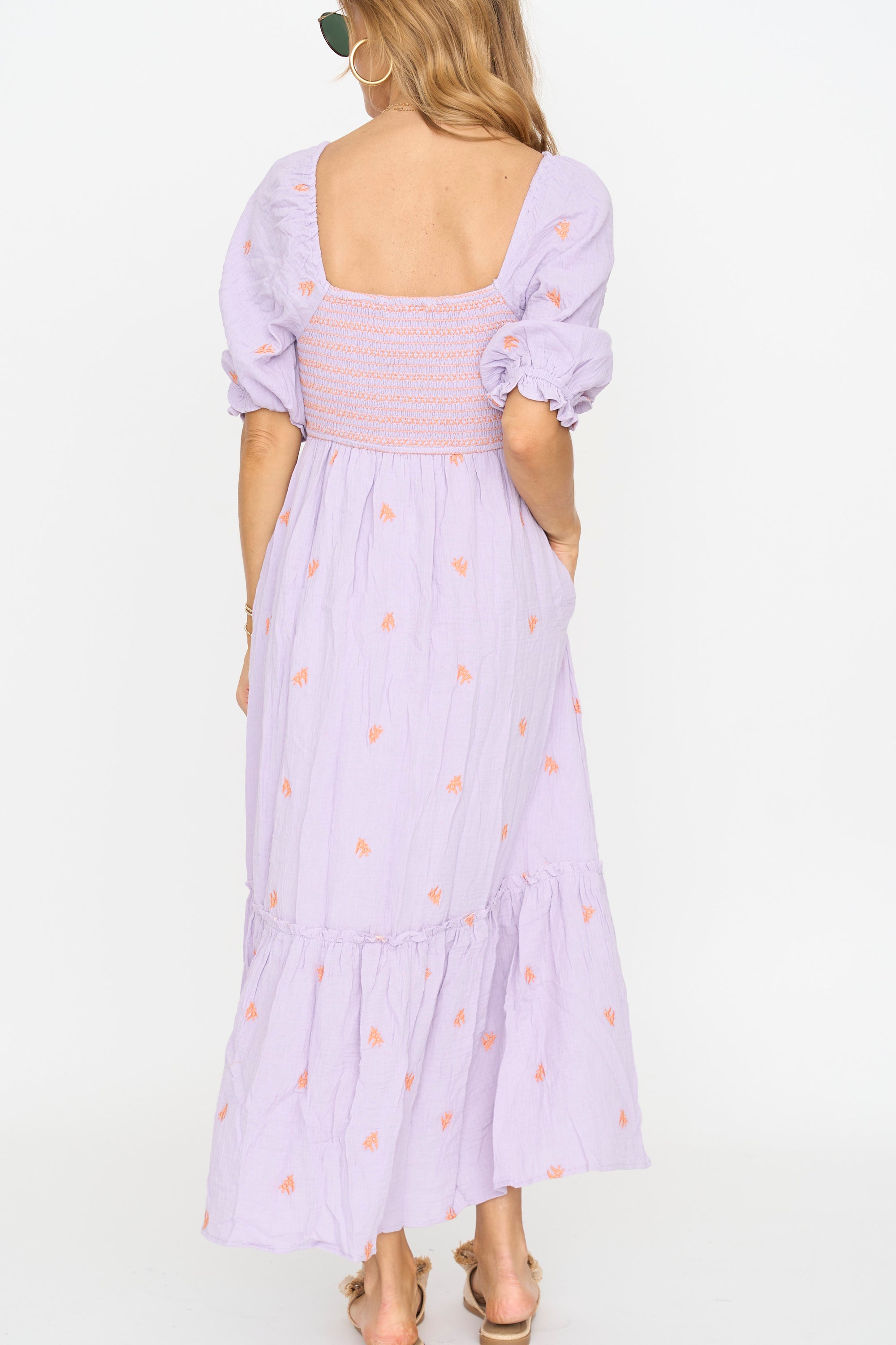 Sibbie Embroidered Maxi Dress