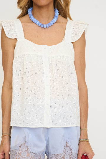 Lily Flutter Sleeve Tank Top