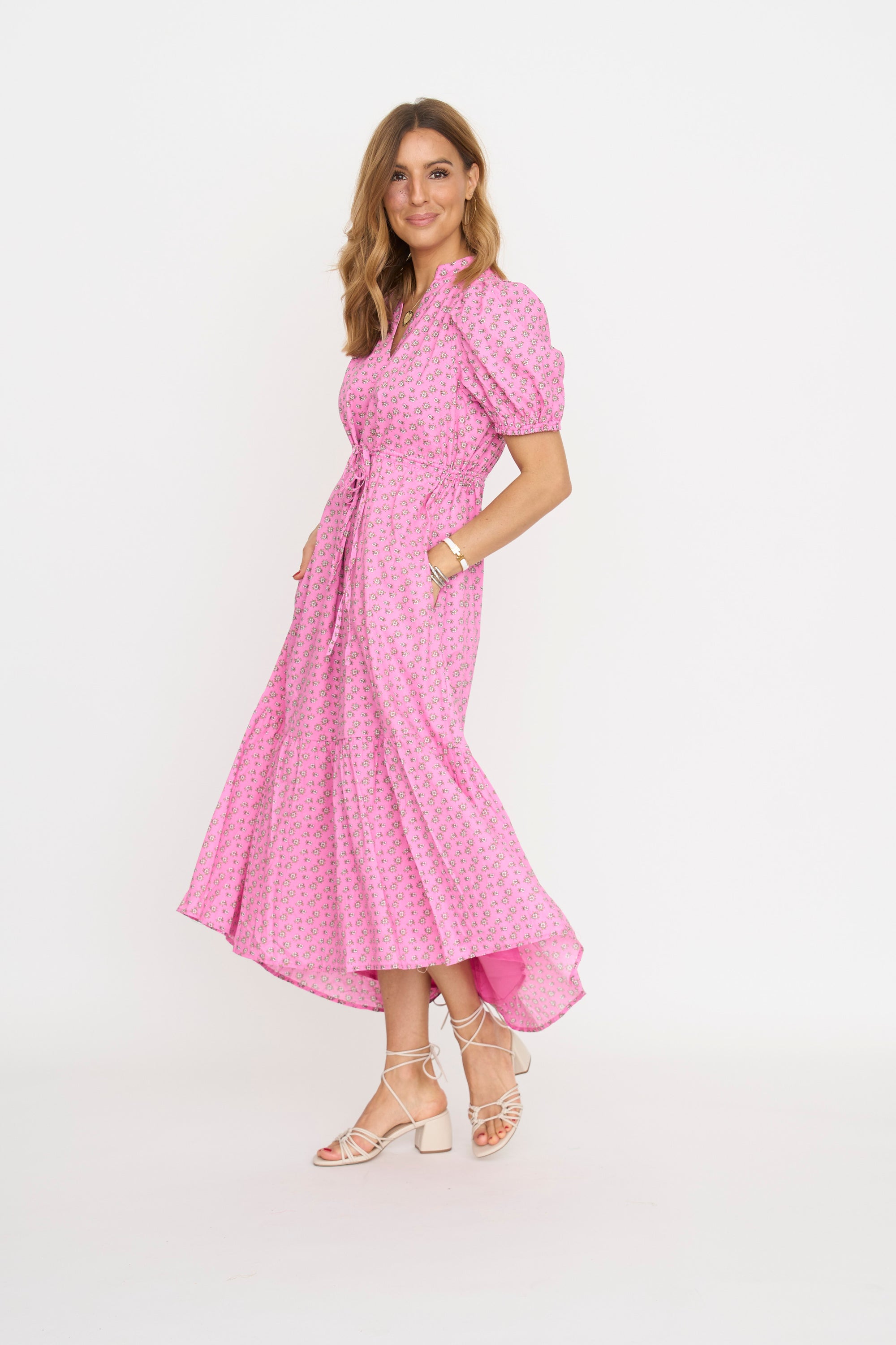 Campbell Pink Midi Dress