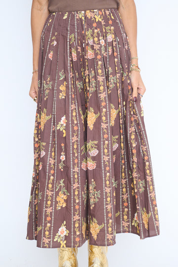 Delaney Floral Midi Skirt