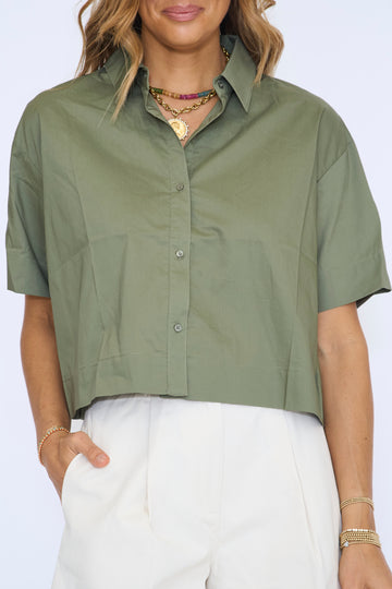 Ollie Short Sleeve Crop Shirt