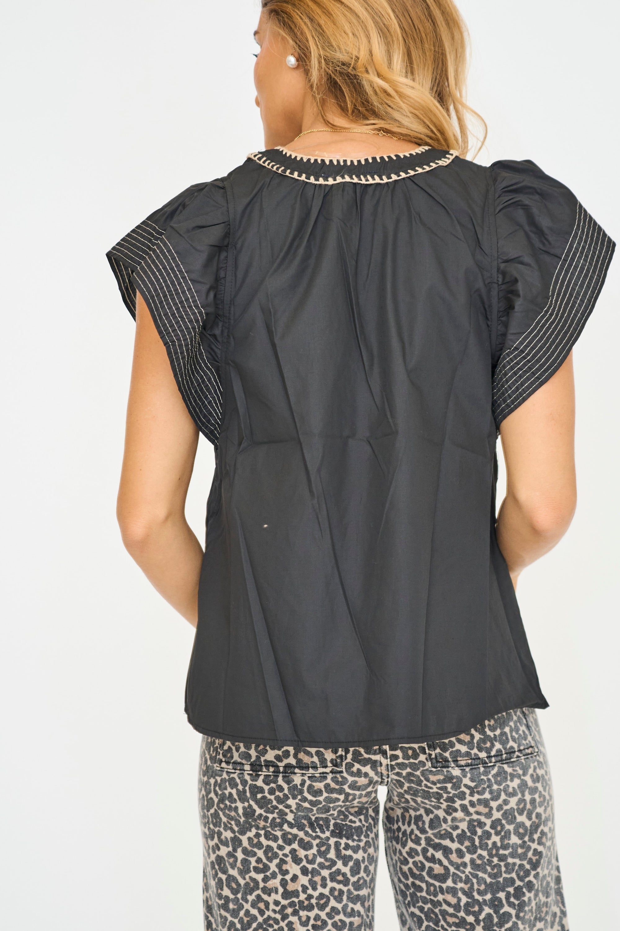 Harrison Stitched Detail Top