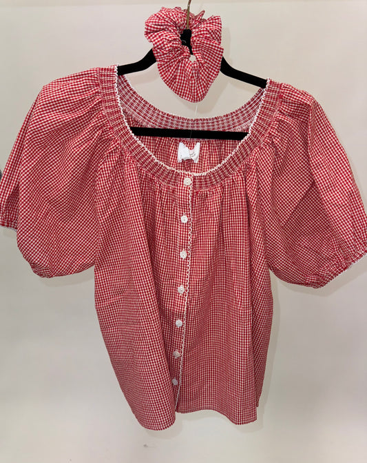 Claire Gingham Top 2.0