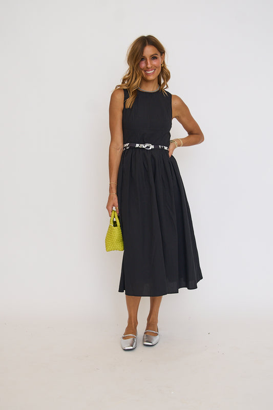Candace Black Midi Dress