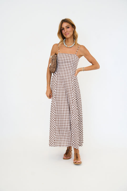 Kalley Sleeveless Cotton Maxi Dress