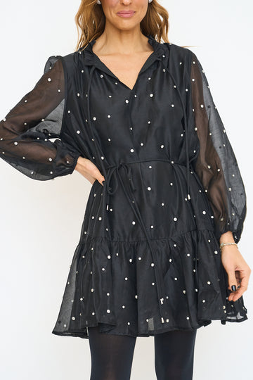 Sheer Black Party Dress