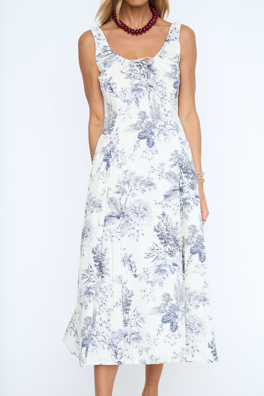 Taylor Toile Print Midi Dress