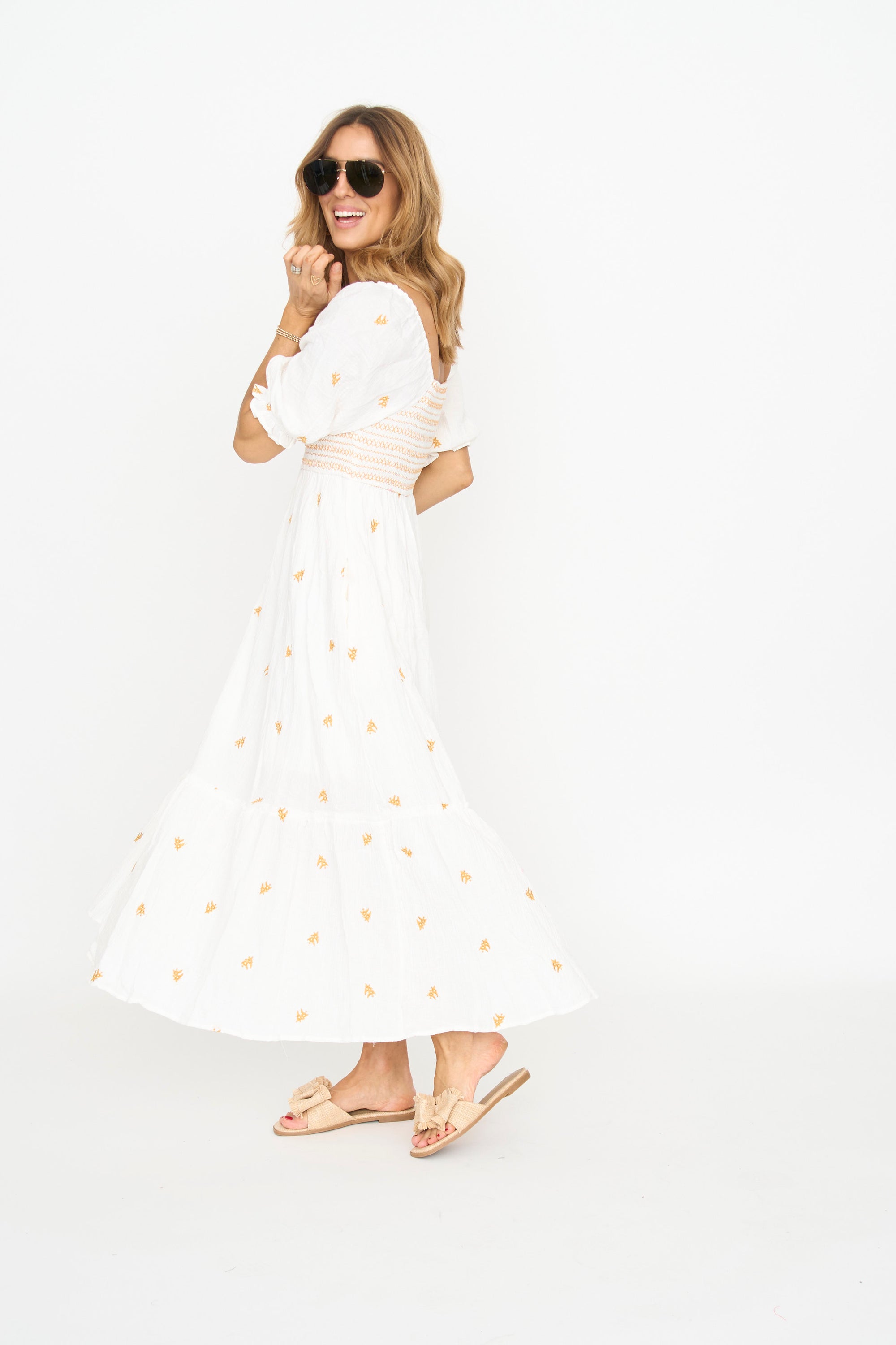 Sibbie Embroidered Maxi Dress