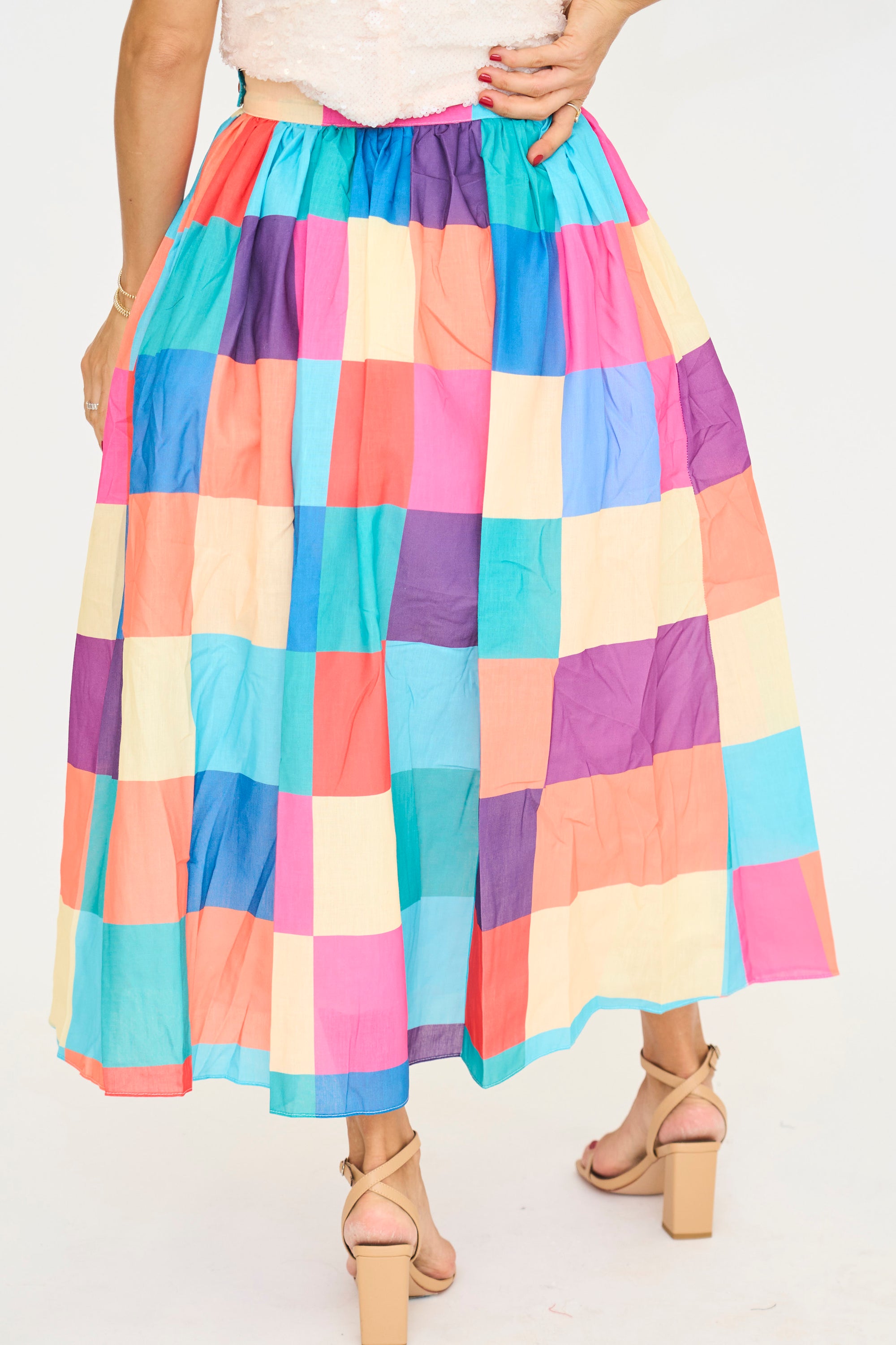 Multi Check Ballroom Skirt